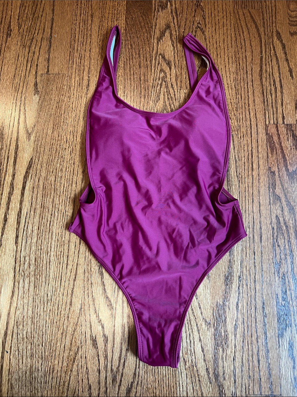 Women’s Sexy One-Piece Swimsuit in Berry Pink